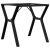 Nogi do stołu w kształcie litery Y, 70x70x73 cm, żeliwo