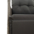 Rozkładana sofa ogrodowa dla 2 os., ze stolikiem, szara