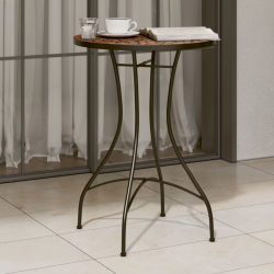 Mozaikowy stolik bistro, terakota, Ø50x70 cm, ceramiczny