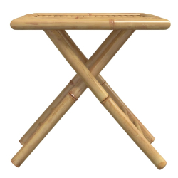 Składany stolik ogrodowy, 45x45x45 cm, bambusowy
