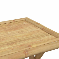 Składany stolik ogrodowy, 45x45x45 cm, bambusowy