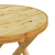 Składany stolik ogrodowy, Ø45x45 cm, bambusowy