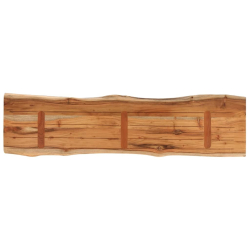 Blat do stołu, 180x40x2,5cm, drewno akacjowe, naturalna krawędź