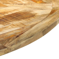 Stół do jadalni, Ø150x76 cm, surowe drewno mango