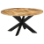 Stół do jadalni, Ø150x76 cm, surowe drewno mango
