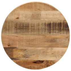 Blat stołu, Ø 50x2,5 cm, okrągły, surowe drewno mango