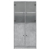 Szafka z drzwiczkami, szarość betonu, 68x37x142 cm