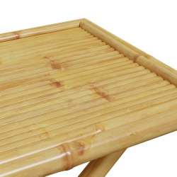 Składany stolik ogrodowy, 110x55x75 cm, bambusowy