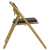 Składane krzesła bistro, 6 szt., ciemnoszare poduszki, bambus