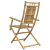Składane krzesła ogrodowe, 8 szt., 53x66x99 cm, bambusowe