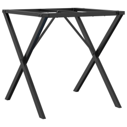Nogi do stołu w kształcie litery X, 60x60x73 cm, żeliwo