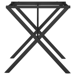 Nogi do stołu w kształcie litery X, 60x60x73 cm, żeliwo