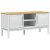 Szafka RTV FLORO, biała, 114x43x55 cm, lite drewno sosnowe