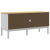 Szafka RTV FLORO, biała, 114x43x55 cm, lite drewno sosnowe