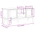 Szafka RTV FLORO, biała, 114x43x55 cm, lite drewno sosnowe