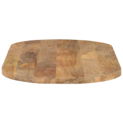 Blat stołu, 100x40x2,5 cm, owalny, lite drewno mango