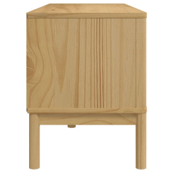 Szafka RTV FLORO, woskowy brąz, 114x43x55 cm, drewno sosnowe