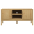 Szafka RTV FLORO, woskowy brąz, 114x43x55 cm, drewno sosnowe