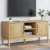 Szafka RTV FLORO, woskowy brąz, 114x43x55 cm, drewno sosnowe