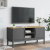 Szafka RTV FLORO, szara, 114x43x55 cm, lite drewno sosnowe