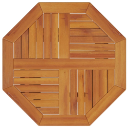 Składany stół ogrodowy, Ø60x75 cm, lite drewno akacjowe