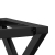 Nogi do stolika kawowego, w kształcie litery X, 140x30x43 cm