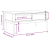 Stolik kawowy FLORO, szary, 99x55,5x45 cm, lite drewno sosnowe