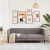 Sofa 2-osobowa, kolor taupe, tapicerowana tkaniną