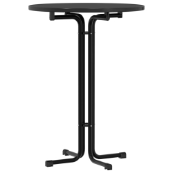 Stół jadalniany, czarny, Ø80x110 cm