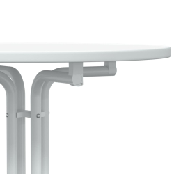 Stół jadalniany, biały, Ø70x110 cm