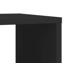 Stolik boczny na kółkach, czarny, 50x30x55 cm