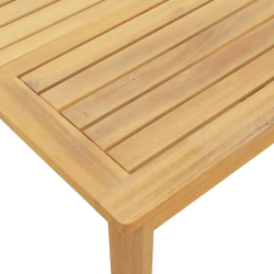 Sofa ogrodowa i stolik z deseczek, lite drewno akacjowe