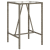 Ogrodowy stolik barowy, szary, 70x70x110 cm, polirattan