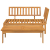 Sofa ogrodowa i stolik z deseczek, lite drewno akacjowe