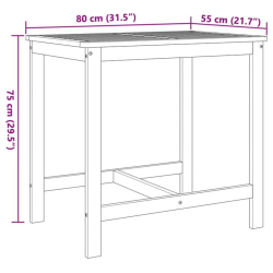 3-cz. zestaw mebli na balkon, z poduszkami, drewno akacjowe