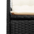 Rozkładana sofa ogrodowa dla 2 os., ze stolikiem, czarna