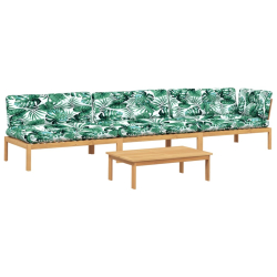 4-cz. zestaw wypoczynkowy do ogrodu, z poduszkami, akacjowy