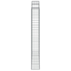 Kosze gabionowe, 11 szt, 200x30x220/240cm, galwanizowane żelazo