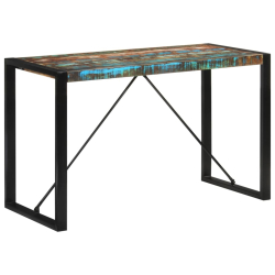Stół, 120x55x76 cm, lite drewno z odzysku