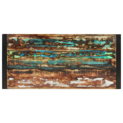 Stół, 120x55x76 cm, lite drewno z odzysku
