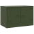Szafki pod telewizor, 2 szt., oliwkowe, 67x39x44 cm, stalowe