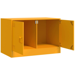 Szafka pod telewizor, musztardowa, 67x39x44 cm, stalowa