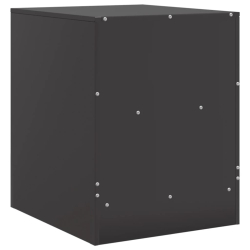 Szafka nocna, czarna, 34,5x39x44 cm, stal