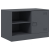 Szafki pod telewizor, 2 szt., antracytowe, 67x39x44 cm, stalowe