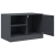 Szafki pod telewizor, 2 szt., antracytowe, 67x39x44 cm, stalowe