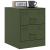Szafki nocne, 2 szt., zielone, 34,5x39x44 cm, stal
