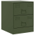 Szafki nocne, 2 szt., zielone, 34,5x39x44 cm, stal