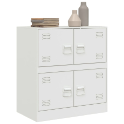 Szafka boczna, biała, 67x39x73 cm, stal