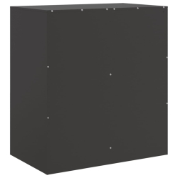 Szafka boczna, czarna, 67x39x73 cm, stal