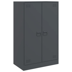 Szafka boczna, antracytowa, 67x39x107 cm, stal